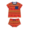Mixed Up Clothing Kids'  Suave Baby Tee And Bloomer Shorts Set In Jacquard Stripe