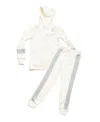 Mixed Up Clothing Toddler Boys Zip Front Hoodie And Joggers Set In Ivory