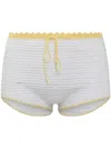 Mixik Crochet-knit Shorts In White