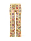 Mixik Embroidery Trousers In Yellow
