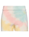 Mixik Woman Shorts & Bermuda Shorts Pastel Yellow Size S Cotton In Yellow