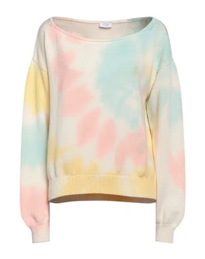 Mixik Woman Sweater Sky Blue Size Xs Cotton
