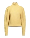 Mixik Woman Turtleneck Yellow Size S Wool In Yellow