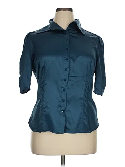 Pre-owned Mixit 3/4 Sleeve Blouse In Teal