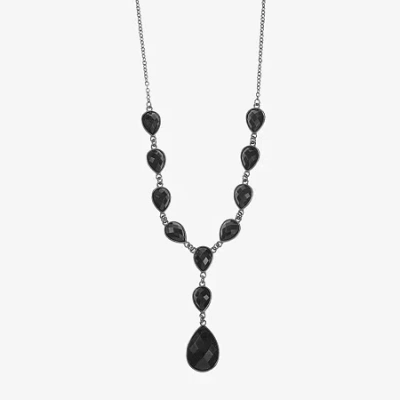 Mixit Black Womens Black 18 Inch Y Necklace