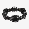 Mixit Black Womens Black Stretch Bracelet In Black