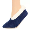 Mixit Chevron Cozy Womens 1 Pair Slipper Socks In Blue