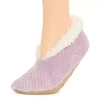 Mixit Chevron Cozy Womens 1 Pair Slipper Socks In Purple