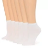 Mixit Cotton Modal Womens 6 Pair Low Cut Socks In White