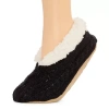 Mixit Cozy Womens 1 Pair Slipper Socks In Black
