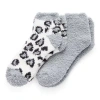 Mixit Cozy Womens 2 Pair Low Cut Socks In Gray