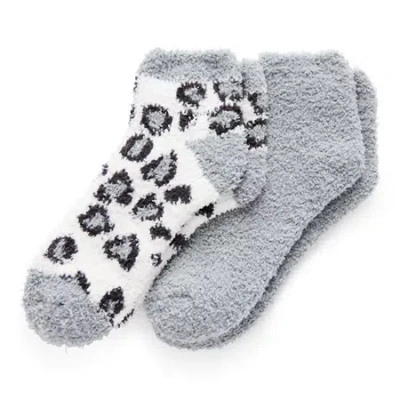 Mixit Cozy Womens 2 Pair Low Cut Socks In Gray