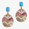Mixit Easter Egg Womens Drop Earrings In Multi