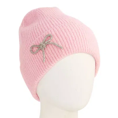 Mixit Embellished Womens Beanie In Pink
