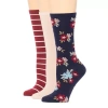 Mixit Everyday Essential Womens 3 Pair Crew Socks In Blue