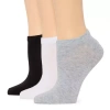 Mixit Everyday Essential Womens 3 Pair No Show Socks In Gray