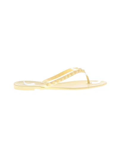 Pre-owned Mixit Flip Flops In Yellow
