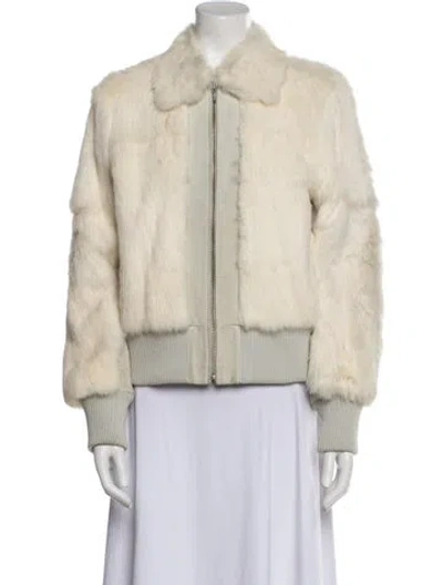 Pre-owned Mixit Fur Fur Jacket In Neutral