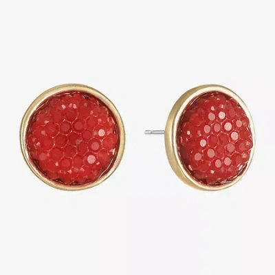Mixit Gold Tone 12mm Stud Earrings