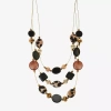 Mixit Gold Tone Illusion Necklace & Drop Earrings Womens 2-pc. Jewelry Set In Multi