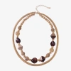 Mixit Gold Tone Womens 17 Inch Strand Necklace In Gold