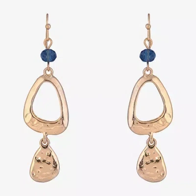 Mixit Gold Tone Womens Drop Earrings