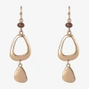 Mixit Gold Tone Womens Drop Earrings In Gold