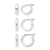 Mixit Hypoallergenic Silver-tone 3-pr. Hoop Earring Set In Silver