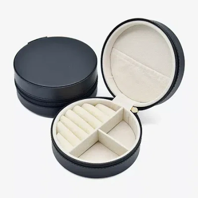 Mixit Jewelry Faux Leather Travel Case In Blue