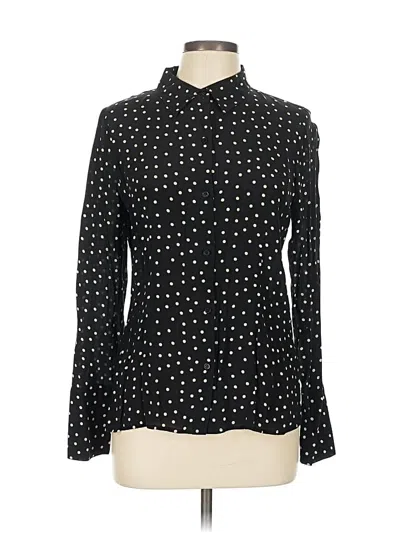 Pre-owned Mixit Long Sleeve Blouse In Black