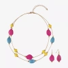 Mixit Multi Strand And Drop Earring Womens 2-pc. Jewelry Set In Multi