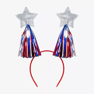 Mixit Patriotic Usa Puffy Star Antlers Headband In Multi