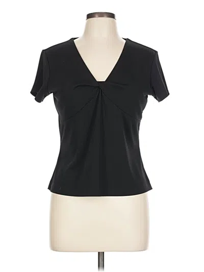 Pre-owned Mixit Short Sleeve Top Black Sweetheart Neckline Tops