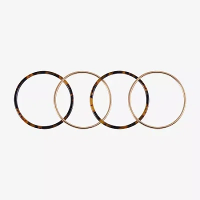 Mixit Tortoise Womens 4-pc. Bracelet Set In Brown