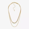 Mixit Womens 16 1/2 Inch Strand Necklace In Gold