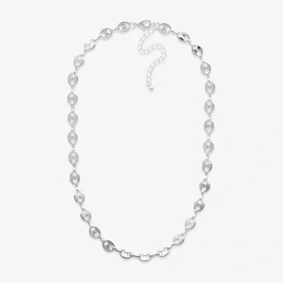 Mixit Womens 16 Inch Popcorn Chain Necklace In Metallic