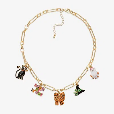 Mixit Womens 16 Inch Statement Necklace In Yellow