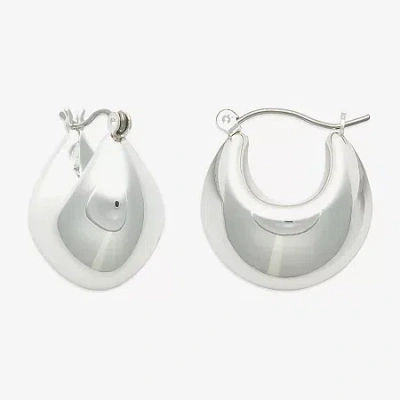 Mixit Womens 22.8mm Hypoallergenic Hoop Earrings In Silver