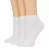 Mixit Womens 3 Pair Low Cut Socks In White