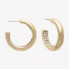 Mixit Womens 30.8mm Hypoallergenic Hoop Earrings In Gold
