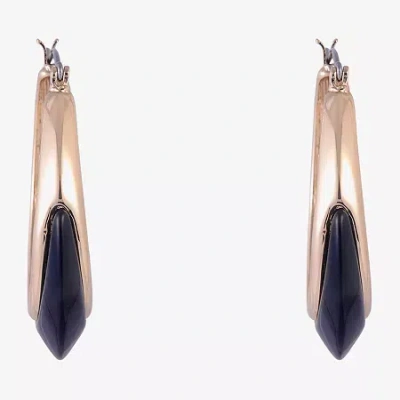 Mixit Womens 31.6mm Circle Hoop Earrings In Green