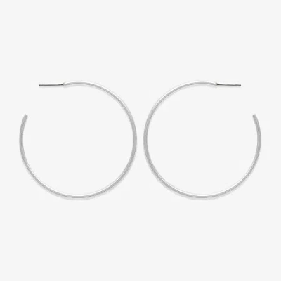 Mixit Womens 50.8mm Hypoallergenic Hoop Earrings In Gray