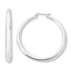 Mixit Womens 55mm Hypoallergenic Hoop Earrings In Silver
