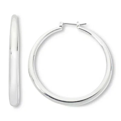 Mixit Womens 55mm Hypoallergenic Hoop Earrings In Silver