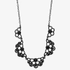 Mixit Womens Black 17 Inch Collar Necklace In Black