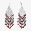 Mixit Womens Chandelier Earrings In Silver