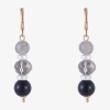 Mixit Womens Drop Earrings In Multi