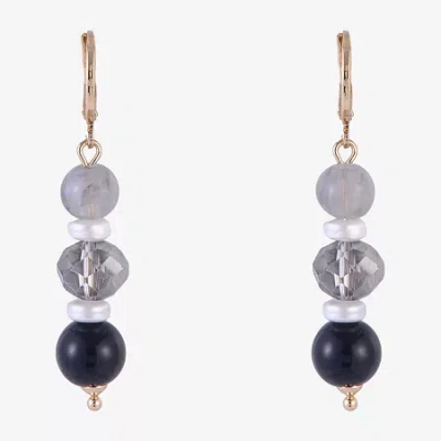 Mixit Womens Drop Earrings In Multi
