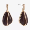 Mixit Womens Drop Earrings In Brown