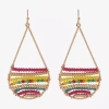 Mixit Womens Drop Earrings In Gold